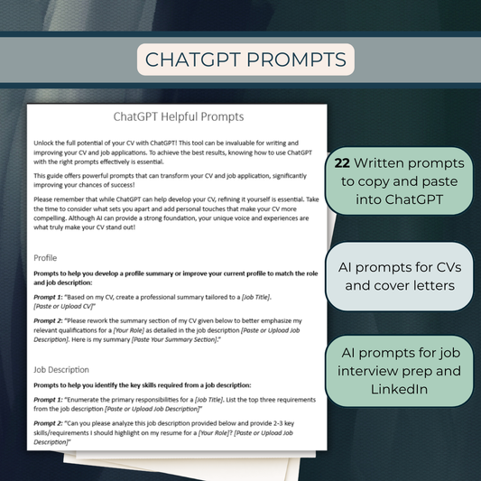 Copy & Paste CV Prompts for ChatGPT